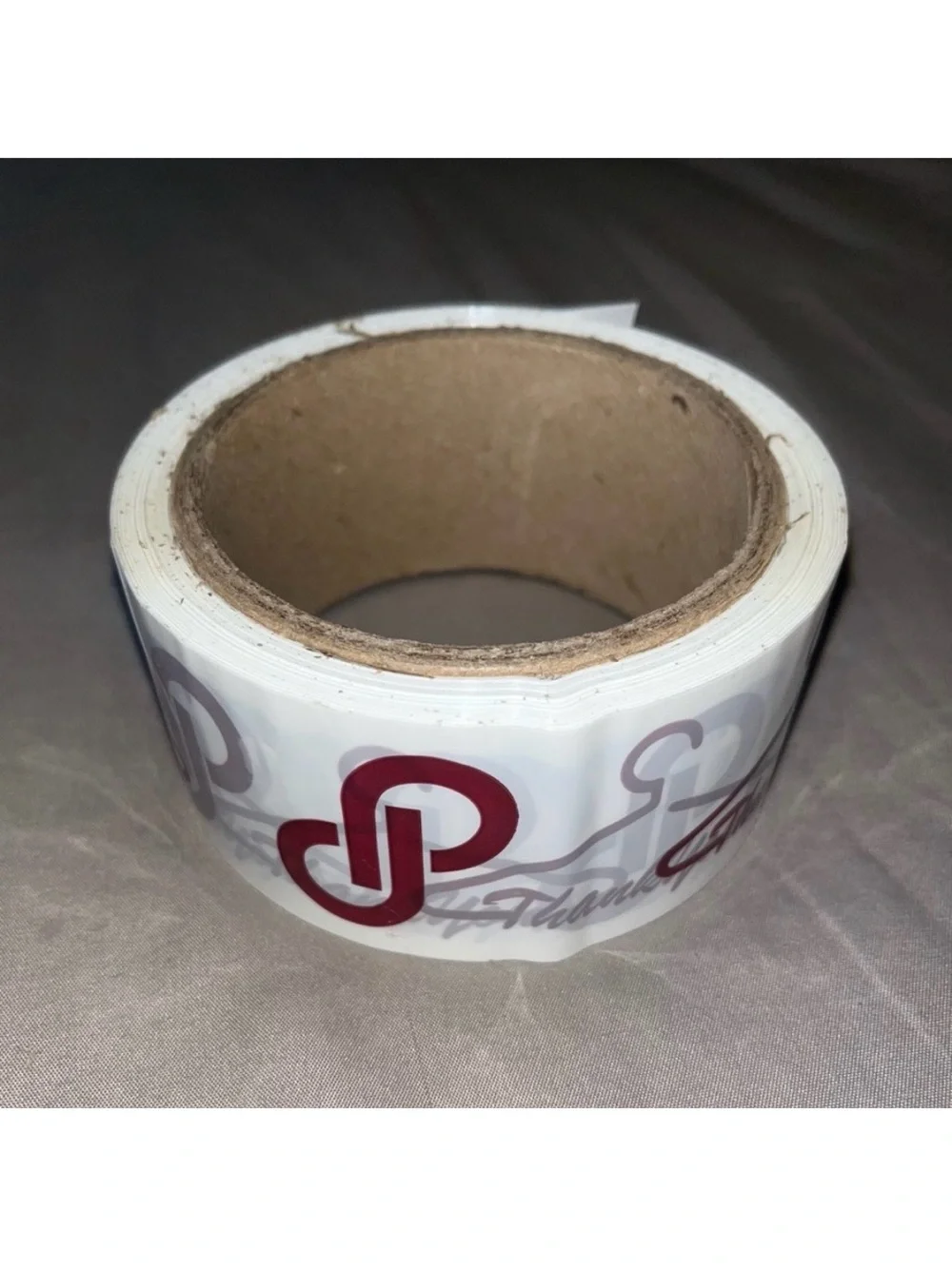 Roll Of Custom Printed Packing Tape With “Thank You” & POSHMARK LOGO - Picture 3 of 4